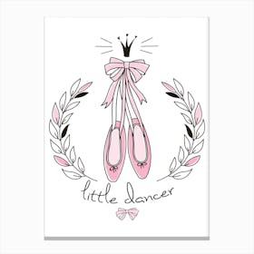 Little Dancer Ballerina Shoes Canvas Print