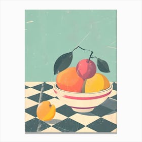 Fruit In A Bowl Canvas Print