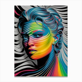 Rainbow Zebra Canvas Print