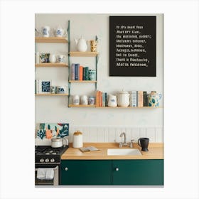 a corner of the kitchen Canvas Print