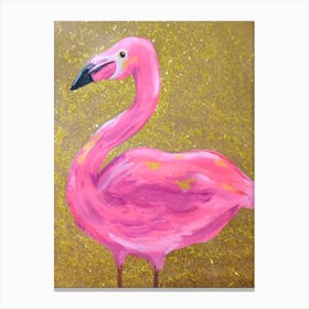 Pink Flamingo Canvas Print