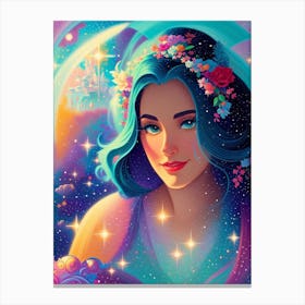 Fantasy Galaxy Girl 5 Canvas Print