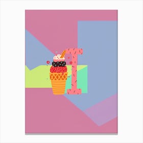 Kids Initials I Canvas Print