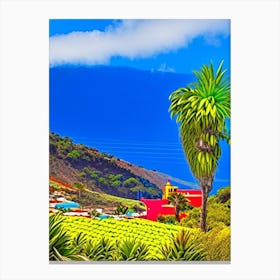 La Palma Canary Islands Spain Pop Art Photography Tropical Destination Canvas Print