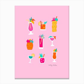 Cheers in Pink Canvas Print