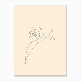 Snail Drawing Leinwandbild