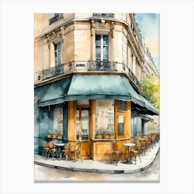 Paris Cafe Canvas Print