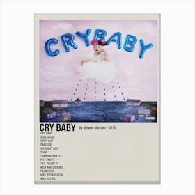 Cry Baby By Melanie Martinez 2015 Poster Canvas Print