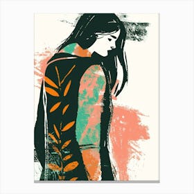 Woman'S Back Canvas Print