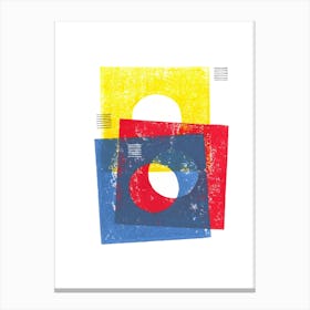 Basic In Red Yellow And Blue Canvas Print
