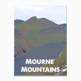 Mourne Mountains, AONB, Area of Outstanding Natural Beauty, National Park, Nature, Countryside, Wall Print, 1 Canvas Print
