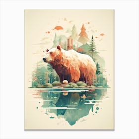 Bear In The Forest 1 Canvas Print