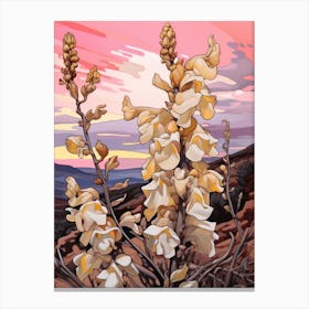 Snapdragon 2 Flower Painting Canvas Print