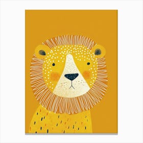 Yellow Lion 4 Canvas Print