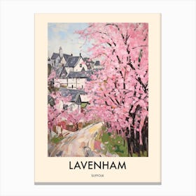Lavenham (Suffolk) Painting 1 Travel Poster Canvas Print