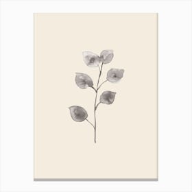 Floral Beige Art Poster_1981670 Canvas Print