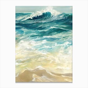 Arrival Of The Waves Canvas Print