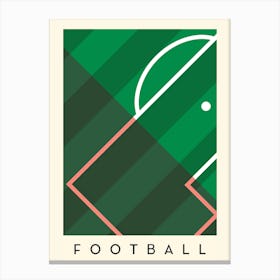 Football Minimalist Illustration Canvas Print