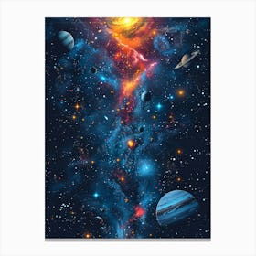 Space And Planets Canvas Print