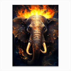 Fire Elephant 1 Canvas Print