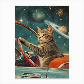 Cat In Space Canvas Print