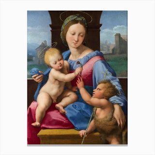 The Garvagh Madonna, Raphael Canvas Print