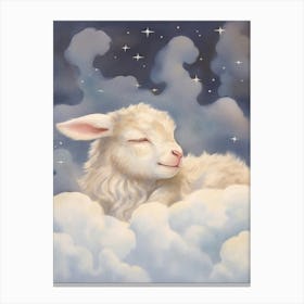 Sleeping Baby Goat 3 Canvas Print