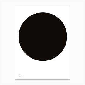 Black Dot Canvas Print