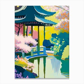 Japanese Friendship Garden, 1, Usa Abstract Still Life Canvas Print
