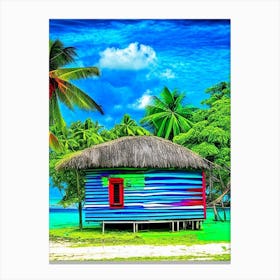 Gizo Solomon Islands Pop Art Photography Tropical Destination Canvas Print