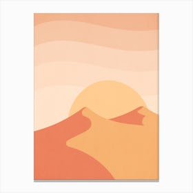 Sunset On The Mountains Canvas Print