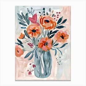 Flowers In A Vase 2 Canvas Print