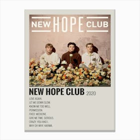 New Hope Club 2020 Poster Decor Canvas Print