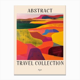 Abstract Travel Collection Poster Niger 2 Canvas Print