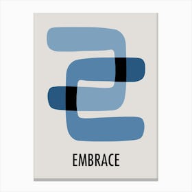 Embrace Zen Abstract Canvas Print