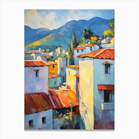 Chefchaouen Morocco 1 Fauvist Painting Canvas Print