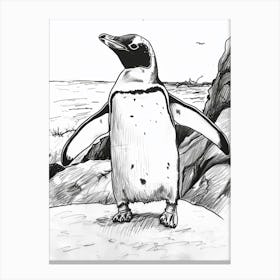Emperor Penguin Exploring Their Environment 2 Canvas Print