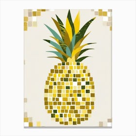 Mosaic Pineapple 1 Canvas Print