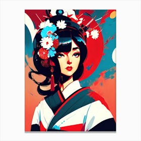 Geisha Girl 2 Canvas Print