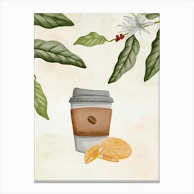 Coffee And Cookies Canvas Print