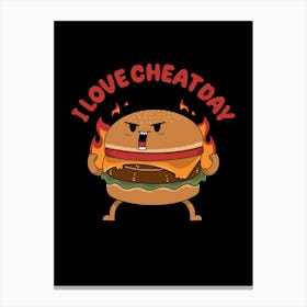 I Love Cheat Day Canvas Print