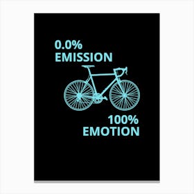 0 % Emission 100 % Emotion Canvas Print