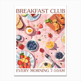Breakfast Club Veggie Breakfast 3 Canvas Print