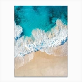 Aerial View Of A Beach 15 Canvas Print