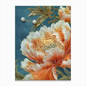 Peony Painting Canvas Print