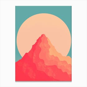 Candy Red Peak Canvas Print