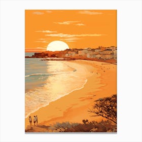 Bondi Beach Golden Tones 4 Canvas Print