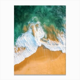 Aerial View Of A Beach 76 Canvas Print