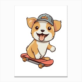 Prints, posters, nursery and kids rooms. Fun dog, music, sports, skateboard, add fun and decorate the place.34 Canvas Print