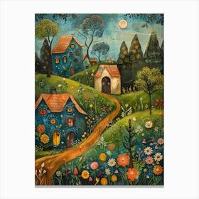 House In The Woods Canvas Print